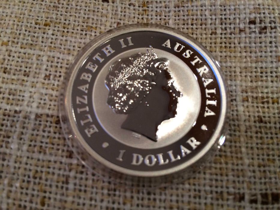 Австралийски клиноопашат орел 1oz сребро 9999, 2017год.