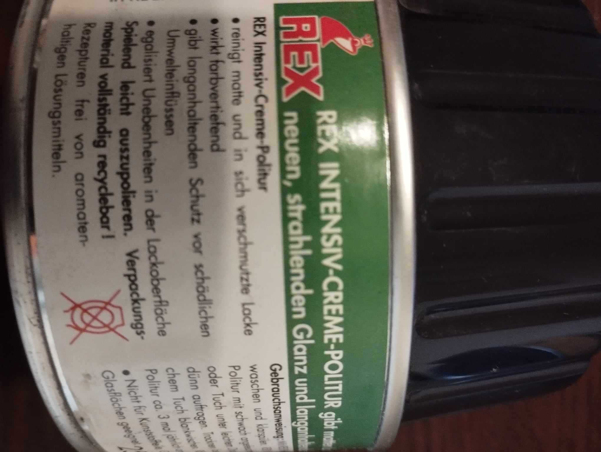 Автомобилна крем-политура (интензивна) на REX - 250 ml; цена за 2 броя
