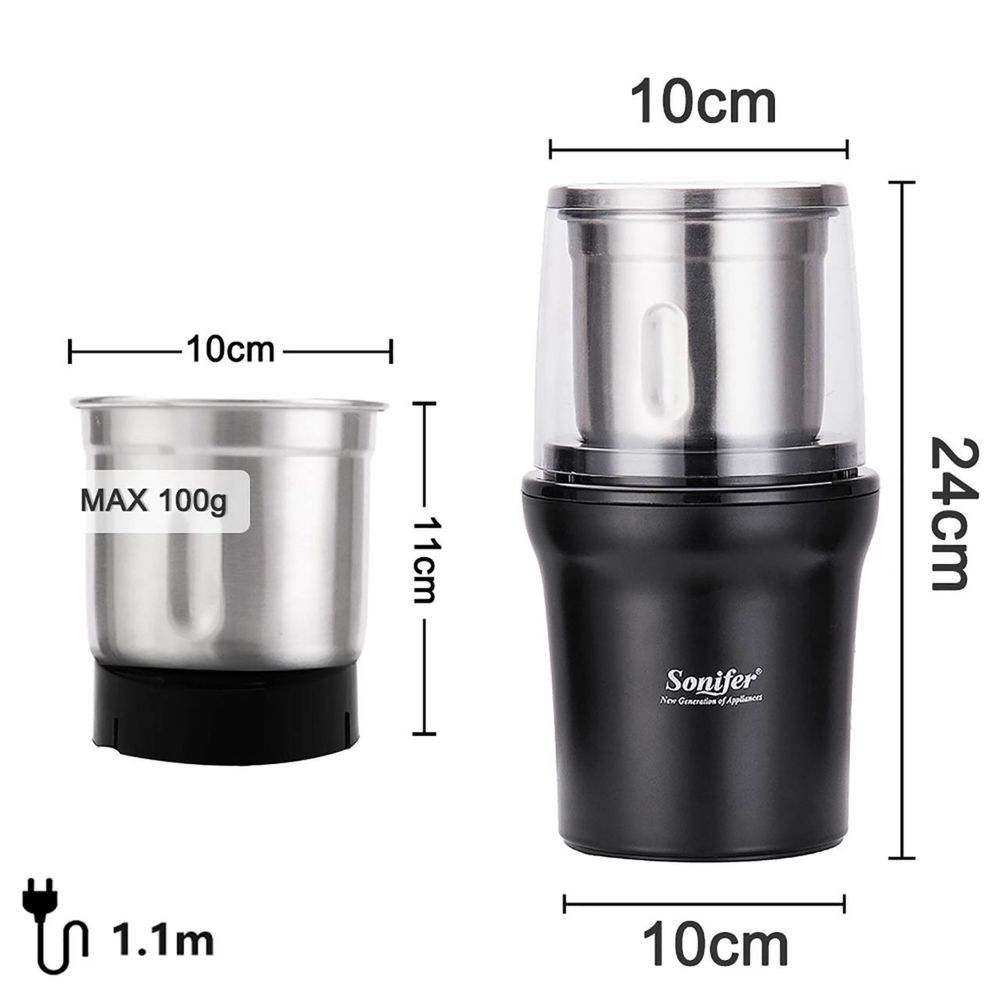 Кофемолка Sonifer, для помола coffee и специй SF-3527, 300 Вт