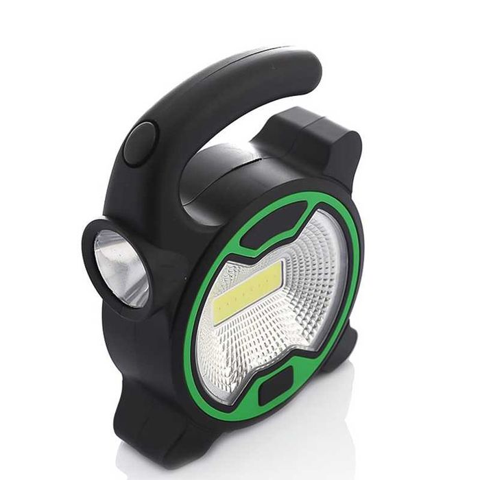 Мощен фенер с LED осветление с батерии, ръчна лампа водоустойчива