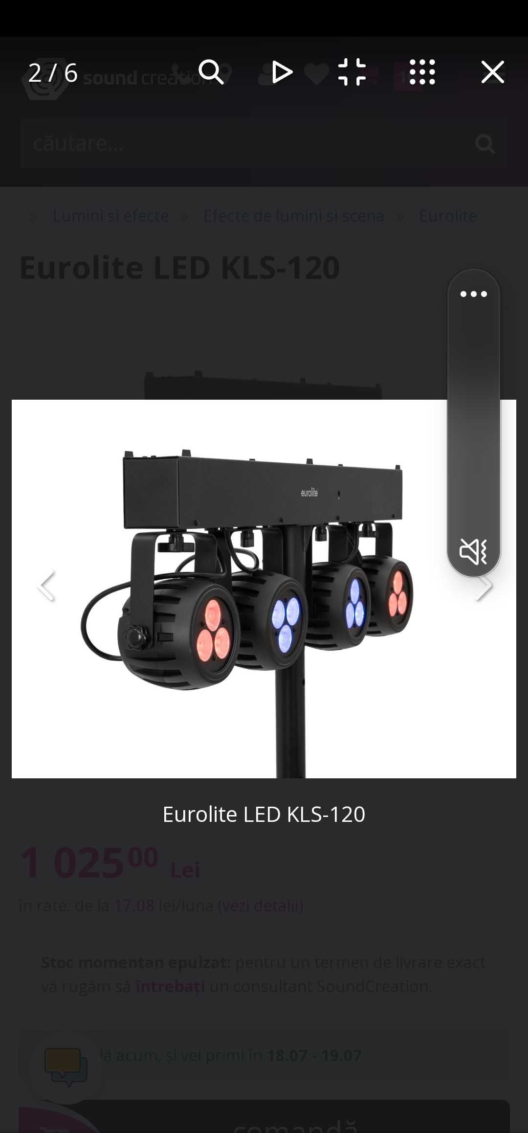 Schela de lumini Eurolite Led Kls 120