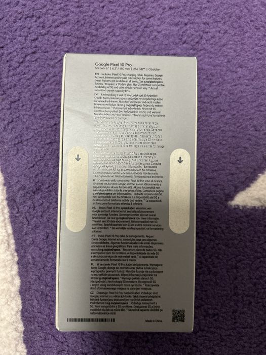 Google pixel 10 pro obsidian