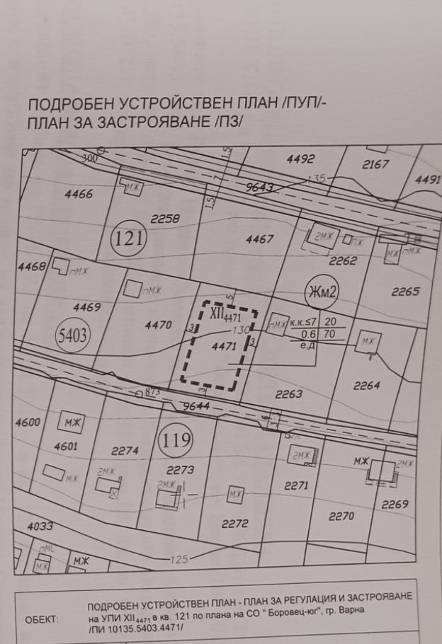 Парцел Боровец юг 685кв.м. ПУП