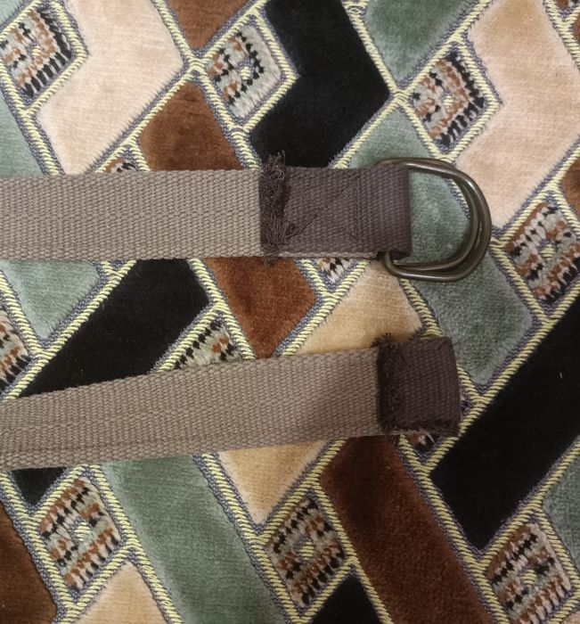 Ремень коричневый текстильный