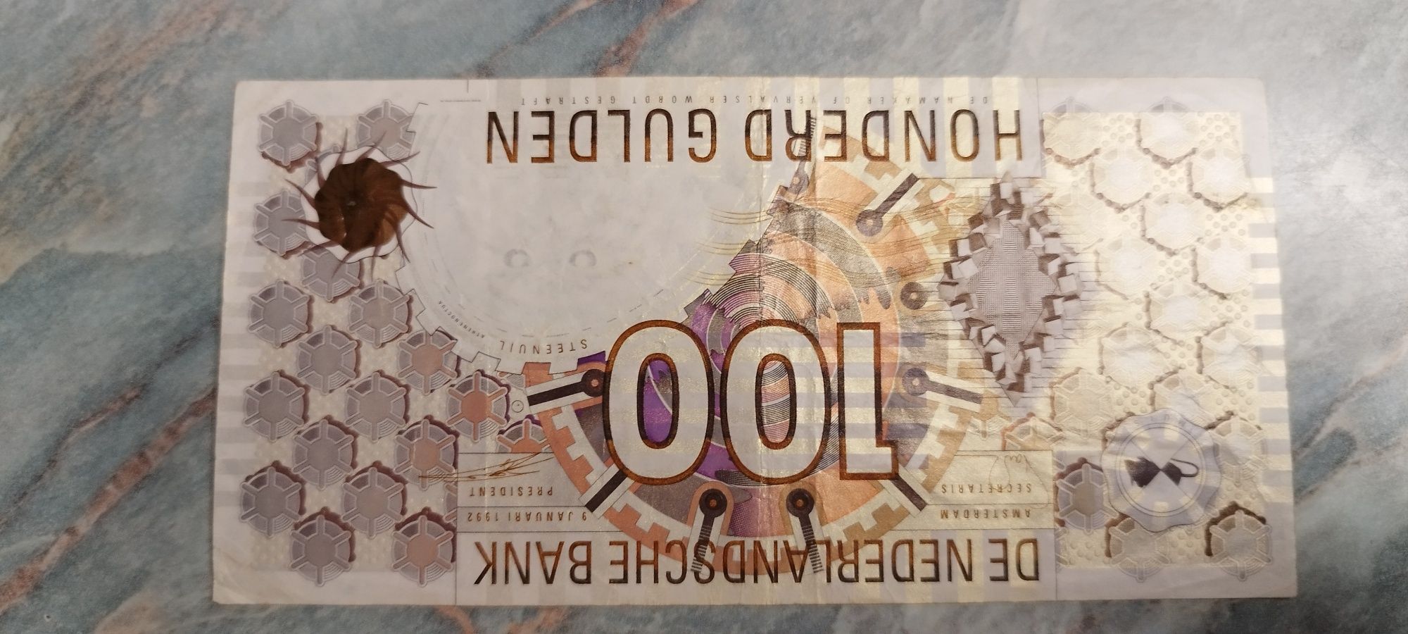 Bancnota de 100 Guldeni olandezi