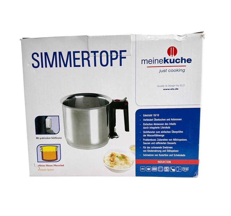 Тенджера за водна баня, 16 см / 1,5 л, Немска марка ELO, НОВ