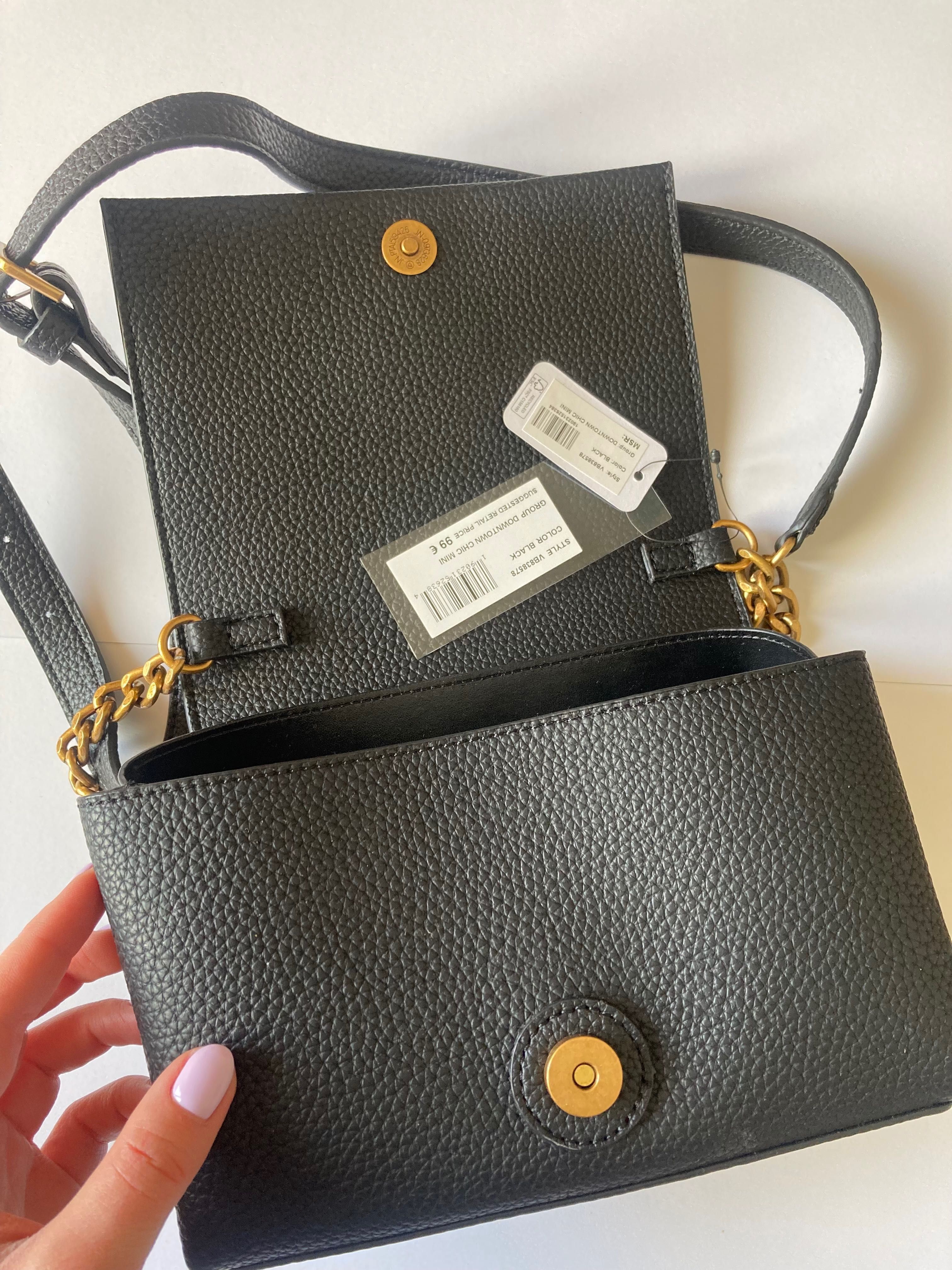 Дамска чанта GUESS - Downtown Chic, Мини, Черен