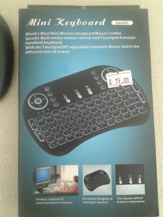 Мини Светеща безжична клавиатура за Android PC или TV Box Mini Keyboar