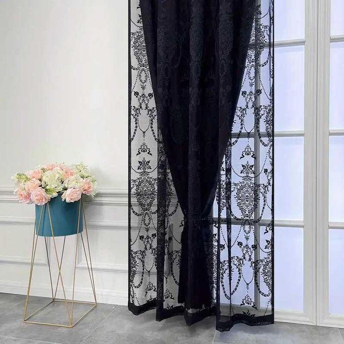 Perdele cu draperie stil romantic(200*260cm) x2 buc {1 pereche =4 M}