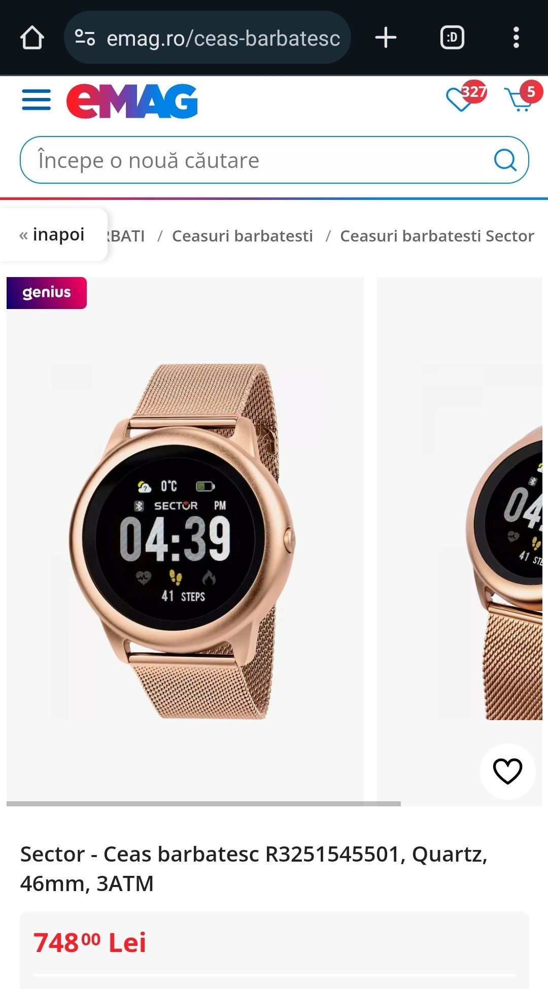 Smartwatch Sector R3251545501 S-01 Smart Unisex