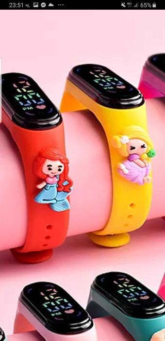 LED часовник Спайдърмен, Хълк и Елза от Замръзналото кралство