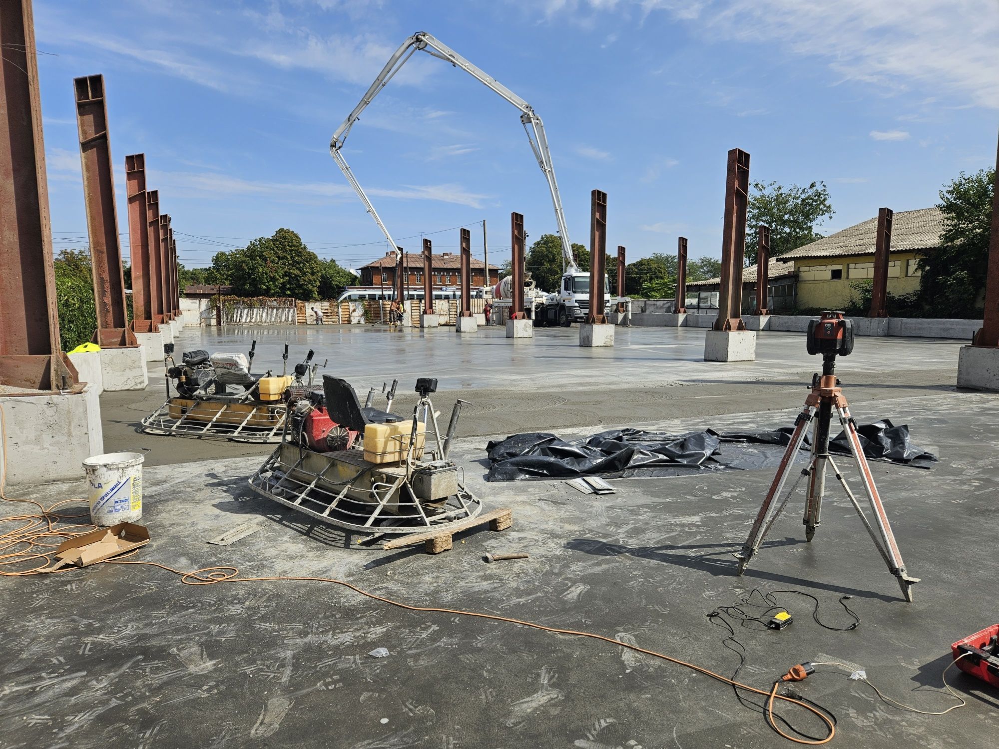 Beton finisat si elicopterizat mecanic
