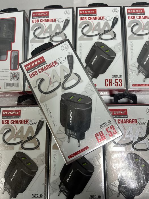 Зарядчик usb+адаптер новый 1200тнг