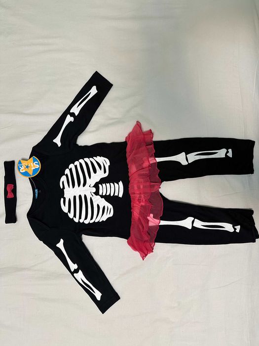 НОВ ромпър за Хелуин с поличка и лента за глава