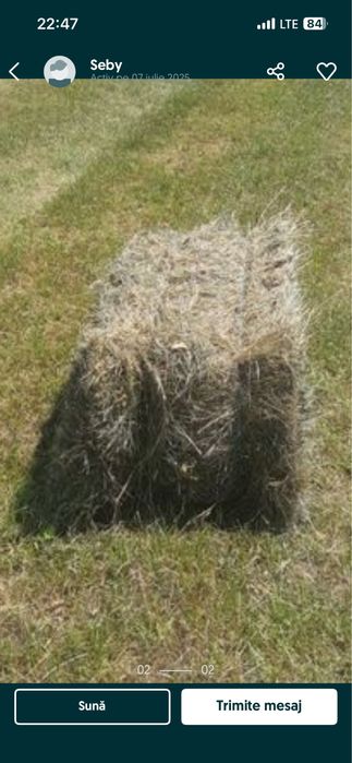 Baloti lucerna sau paie