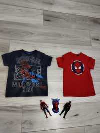 Lot 2 tricouri și 3 jucării Spiderman Venom băieți 3-4-5 ani 104/110