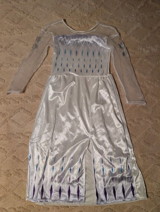 Детский карнавальный костюм. Эльза. 6-7 лет 122-128см