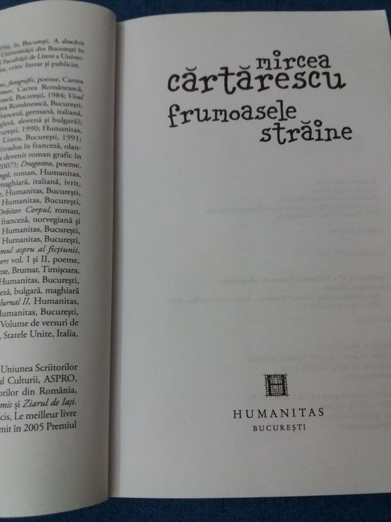Mircea Cartarescu- Frumoasele straine