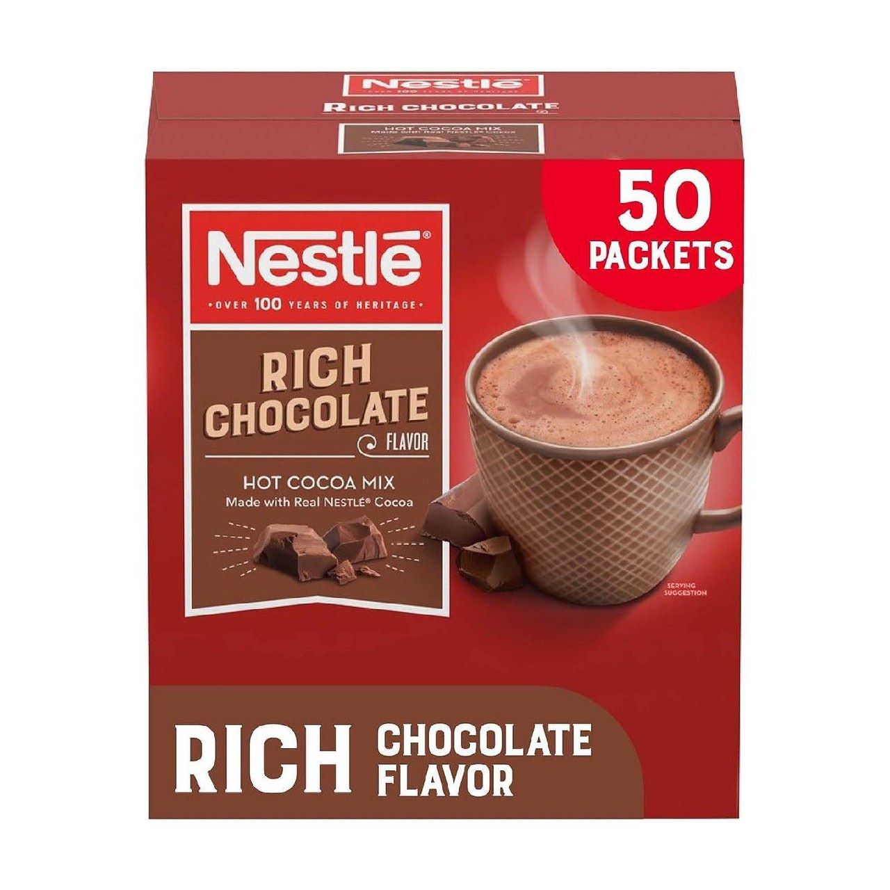 Пакетики Nestle Hot Cocoa Chocolate, смесь горячего какао