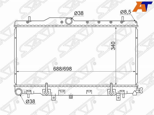 Радиатор Subaru Legacy