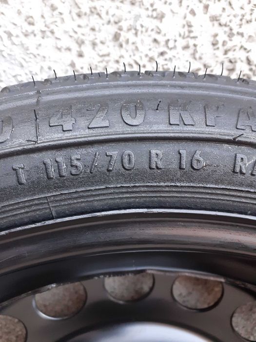 Roata rezerva SLIM R16 OPEL Astra H, Meriva, Zafira B, Signum,Vectra C
