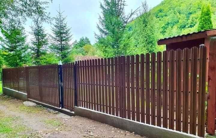 Garduri si porti stil jaluzea, sipca metalica, tabla cutata