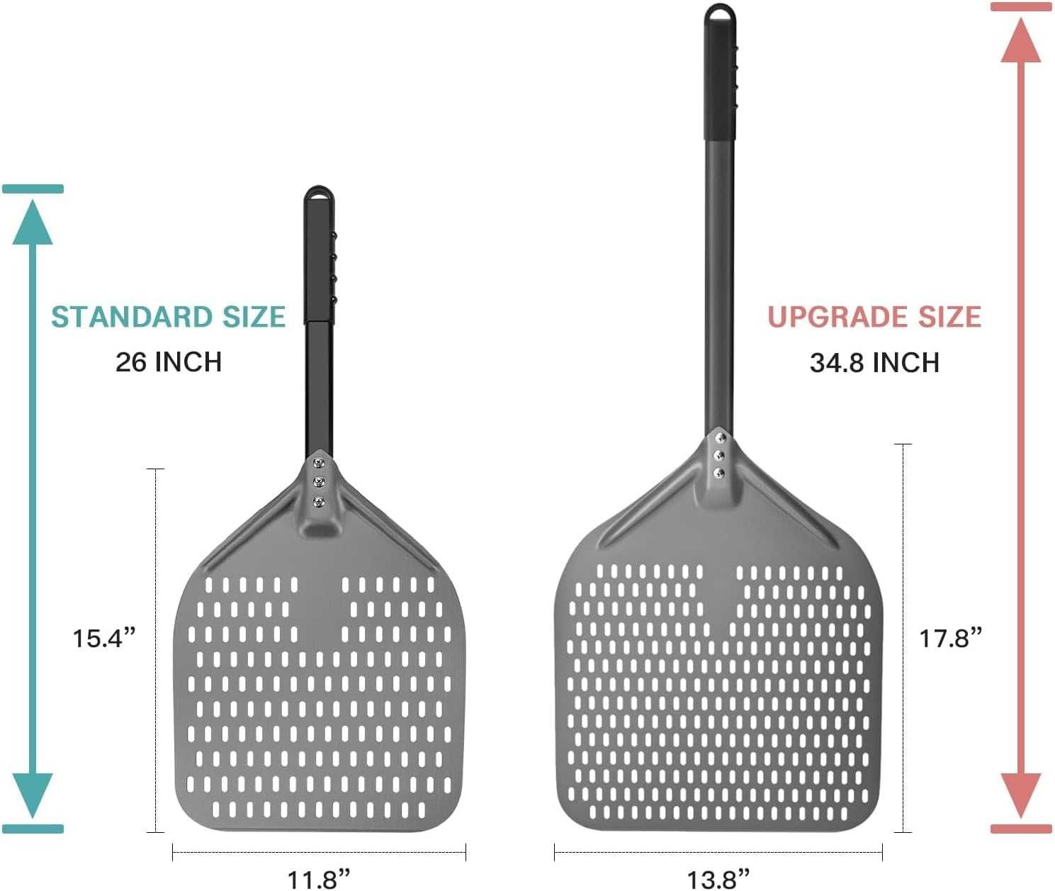 Шпатула за пица HOMEFAVOR 14 Inch Perforated Pizza Peel
