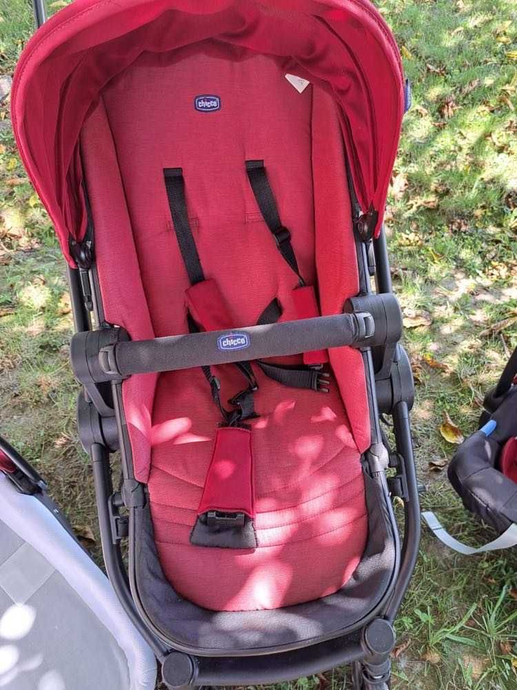 Carucior 3 in 1 Chicco best friend+ comfort Rosu