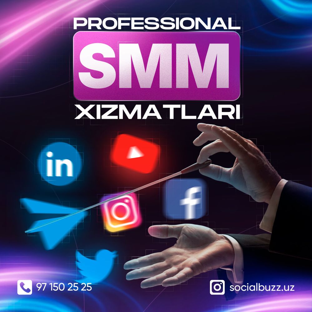 Professional SMM, video foto xizmati