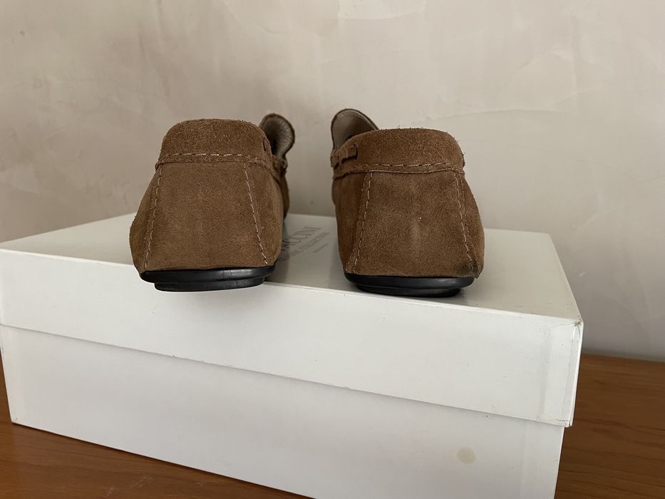 Mocasini piele intoarsa maro barbati Gortz Shoes
