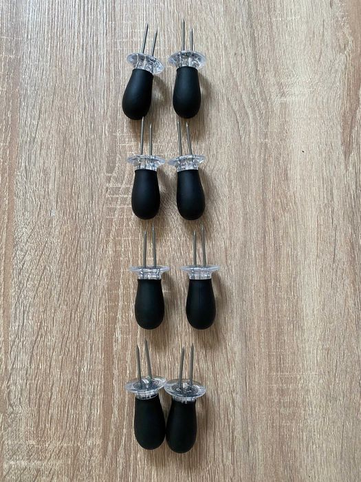 Țepuse / Suporturi porumb fiert – set 8 bucăți (4 perechi)