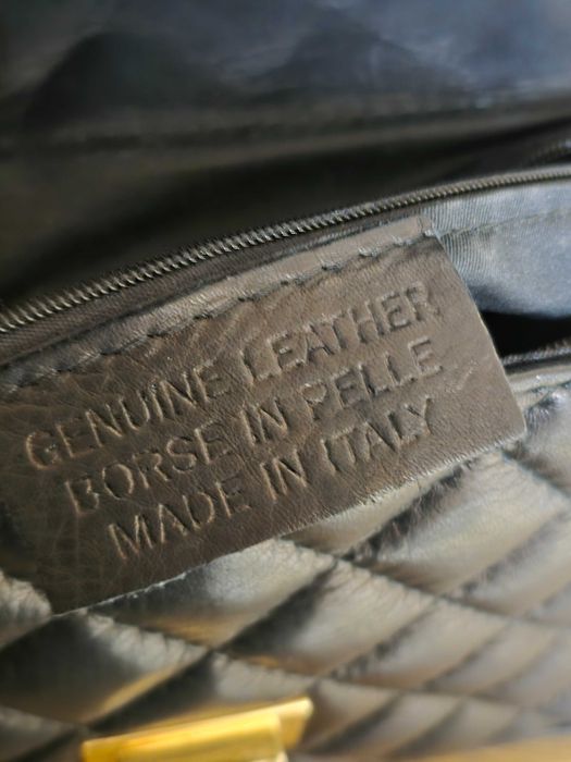 Италианска дамска чанта от естествена кожа