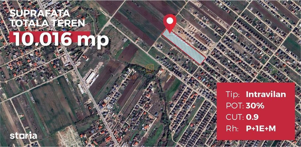 Teren 501 mp de vanzare, investitie imobiliara in Comuna Berceni, If