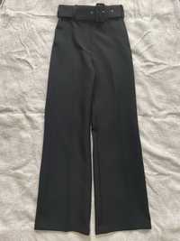 Pantaloni negri Massimo Dutti cu catarama