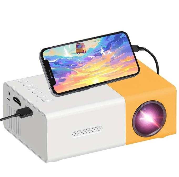 Mini videoproiector LED, proiector portabil Full HD (1080p)