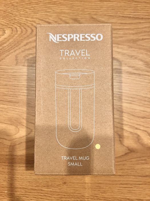 Cănă termos Nespresso City Sun Yellow 300ml – nouă, sigilată