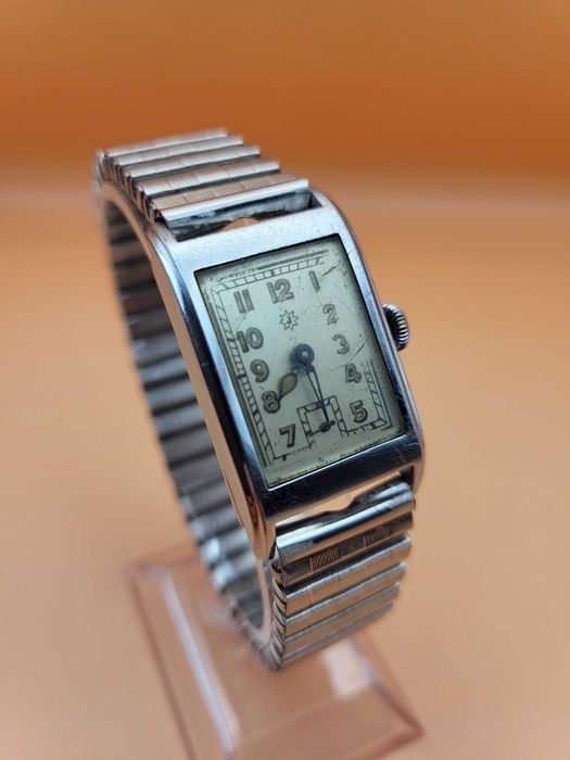 Junghans Ceas Tip Militar Rectangular cal J967 ,Tank 22/38mm ,Art Deco