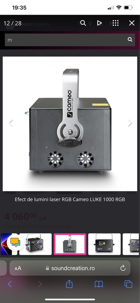 Vand Laser RGB de 1000 mW, utilizat doua luni, in stare perfecta