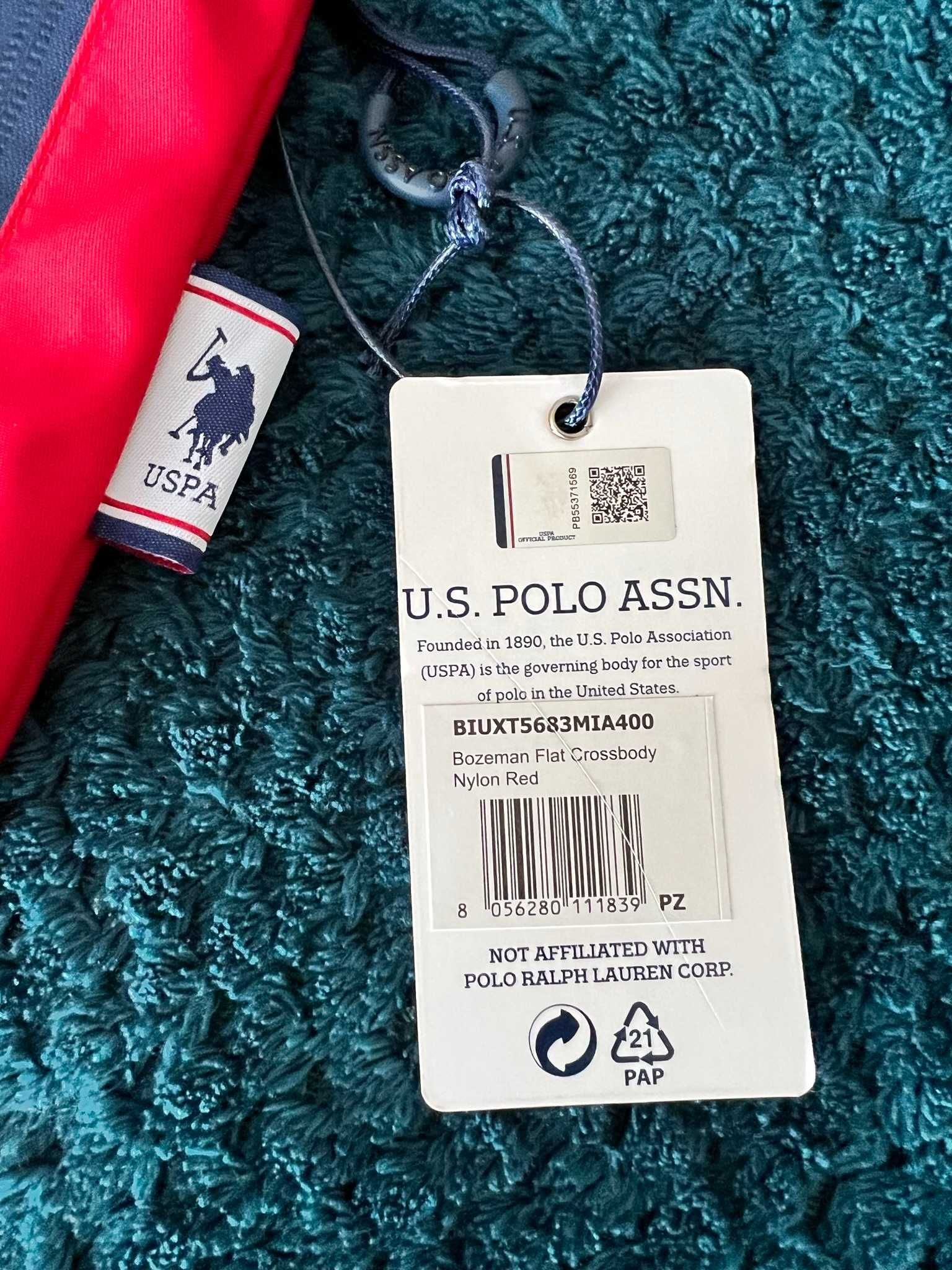 U.S. POLO ASSN. Bodybag Red Limited  - ORIGINAL BY U.S.A