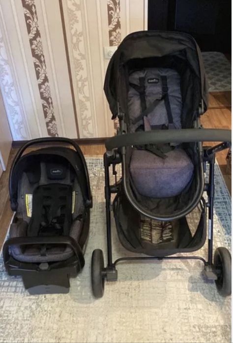 Коляска Evenflo Travel System Pivot Casual Gray c автокреслом 2 в 1