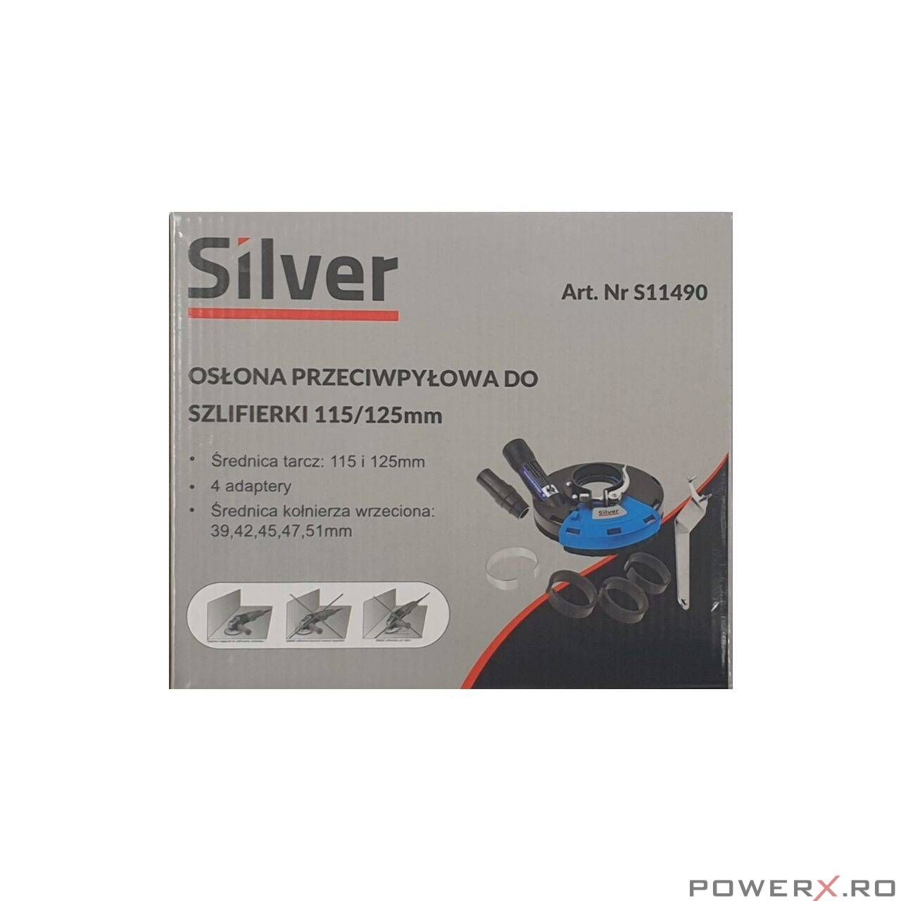 Capac aspiratie praf Universal pentru Polizor Unghiular, flex 125mm