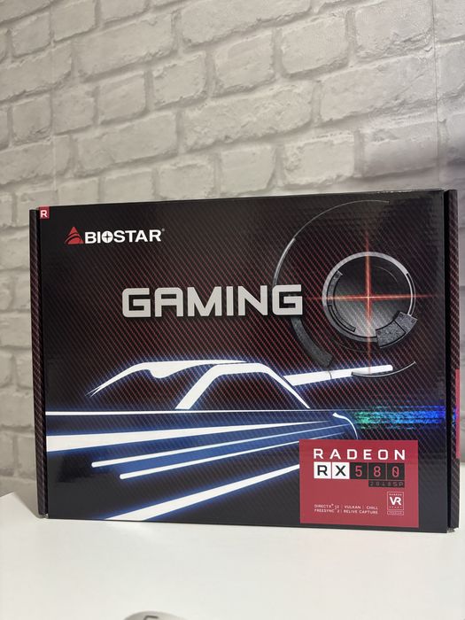 Видео карта Biostar AMD Radeon Radeon 580 8gb + 1г. гаранция