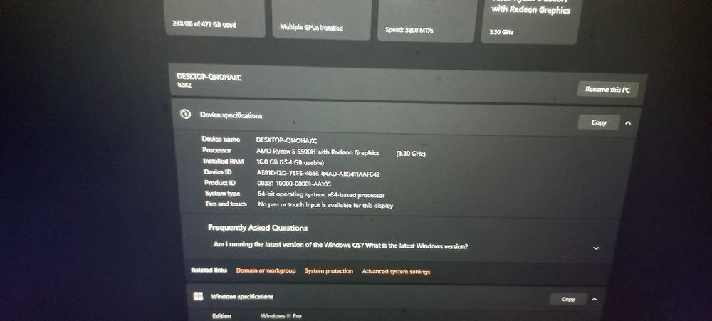 Laptop lenovo gaming