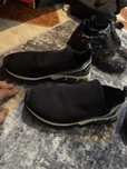 Dolce&Gabbana Black Knit Fabric Sorrento Slip-On Sneakers Originali