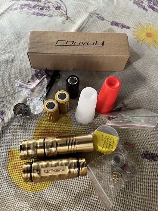 Lanterna Convoy S2+ brass (alama) 18650 18350