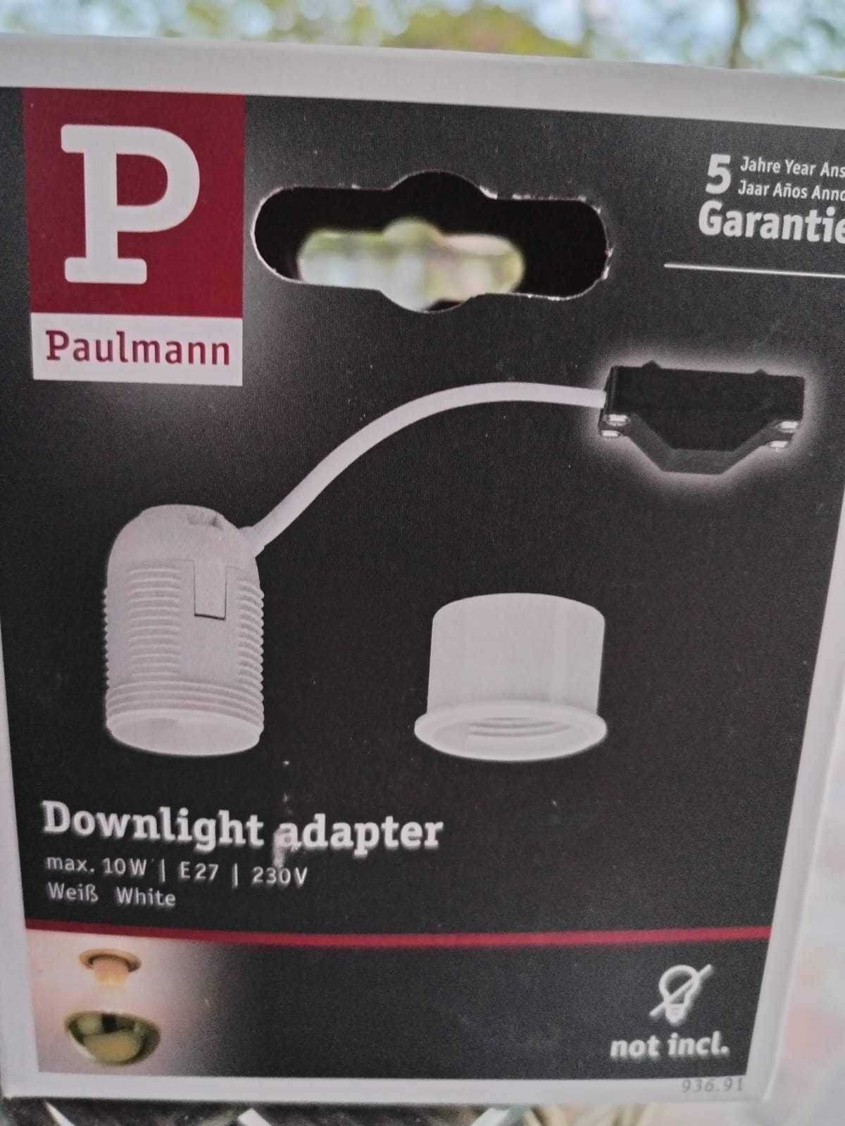 Suport cu adaptor pentru lampi incorporabile E27, 10W - Paulmann