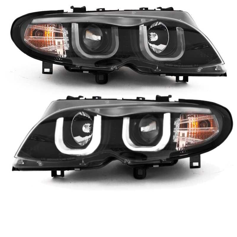 Фарове БМВ 3D LED Angel Eyes BMW E46 Седан Фейслифт БМВ Е46 facelift