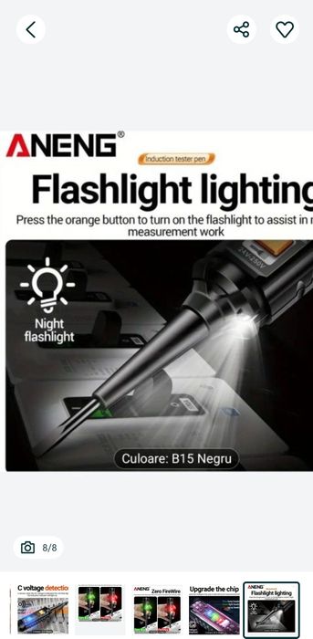 Creion de tensiune Aneng, ABS, 220-250