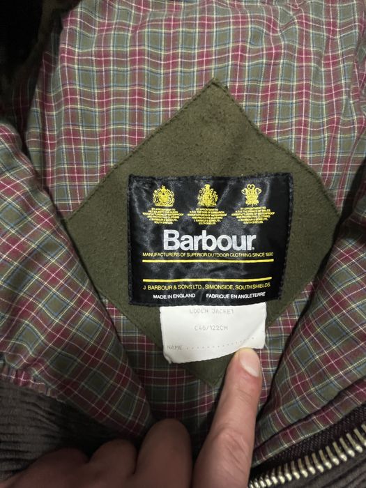 Barbour винтидж вълнена парка L-XL