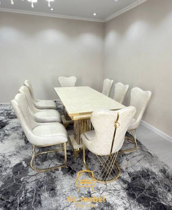 6x1 stol stulmiza oshxona va kafe uchun mojlangan